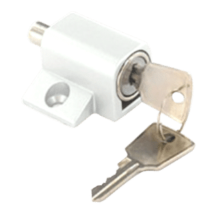 ASEC Patio Door & Window Lock Cylinder - White