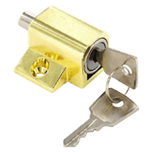 ASEC Patio Door & Window Lock Cylinder - Brass