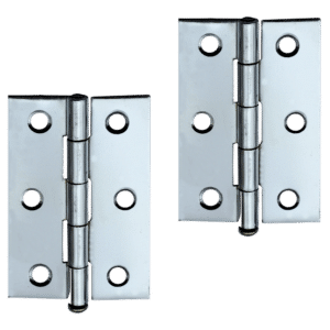 ASEC 75mm Loose Pin Butt Hinges - Polished Chrome