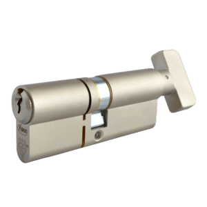 ASEC Kite Elite 3 Star Snap Resistant Euro Key & Turn Cylinder - 90mm 35(Ext)/T55 (30/10/50T) KD NP Visi