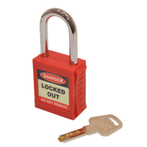 ASEC Safety Lockout Tagout Padlock - Red