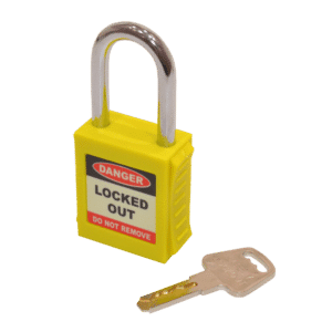 ASEC Safety Lockout Tagout Padlock - Yellow