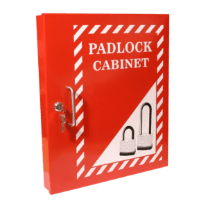 ASEC Lockout Tagout Padlock Cabinet - Red