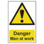 ASEC `Danger: Men at Work` Sign 200mm x 300mm - 200mm x 300mm