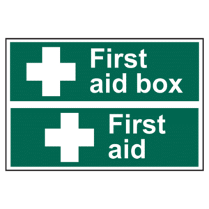 ASEC First Aid Box Sign 300mm x 200mm - 300mm x 200mm