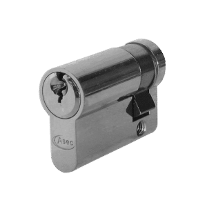 ASEC 5-Pin Euro Half Cylinder - 40mm (30/10) KD NP