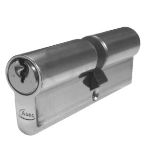 ASEC 5-Pin Euro Double Cylinder - 90mm 45/45 (40/10/40) KD NP