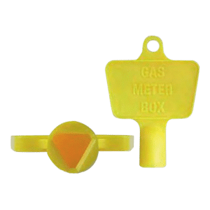 ASEC Yellow Plastic Meter Box Key - Yellow