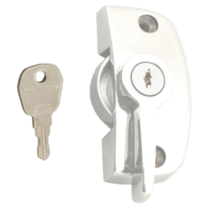 ASEC Window Pivot Lock - White Locking Without Keep