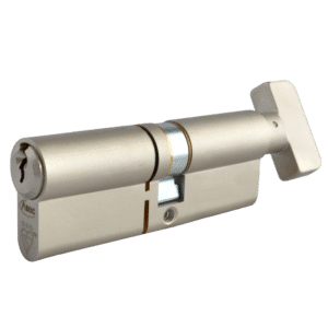ASEC Kite Elite 3 Star Snap Resistant Euro Key & Turn Cylinder - 100mm 50(Ext)/T50 (45/10/45T) KD NP Visi