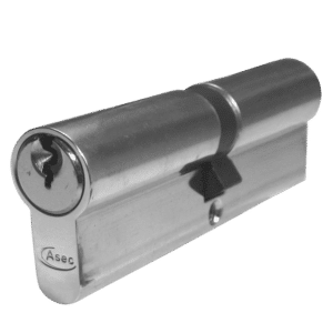 ASEC 5-Pin Euro Double Cylinder - 100mm 50/50 (45/10/45) KD NP