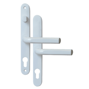ASEC 68mm Lever UPVC Door Furniture With Snib - White