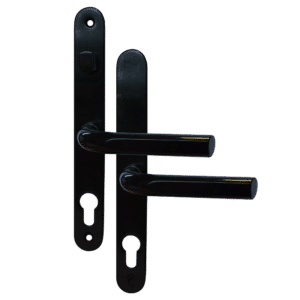 ASEC 68mm Lever UPVC Door Furniture With Snib - Black