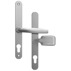 ASEC 68mm Lever Pad UPVC Door Furniture With Snib - Silver