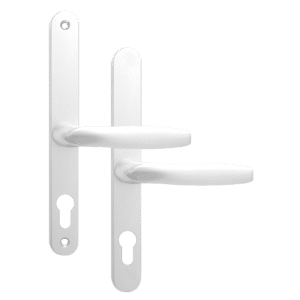 ASEC 68mm Lever UPVC Door Furniture No Snib - White