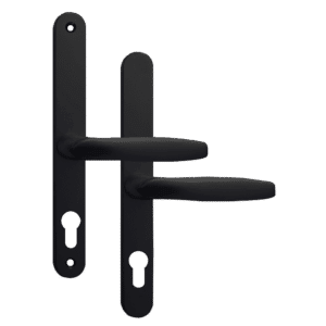 ASEC 68mm Lever UPVC Door Furniture No Snib - Black