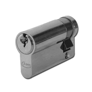 ASEC 5-Pin Euro Half Cylinder - 50mm (40/10) KD NP