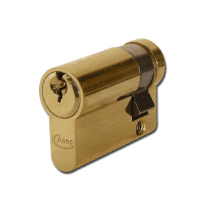 ASEC 5-Pin Euro Half Cylinder - 45mm (35/10) KD PB