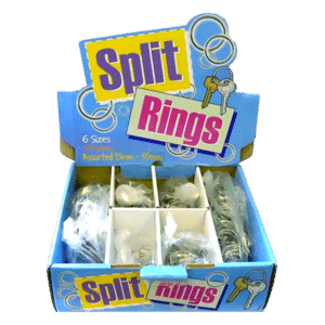ASEC Assorted Split Rings - Box Of 320