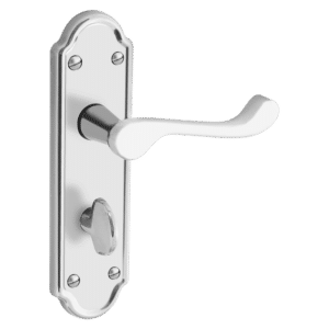 ASEC URBAN San Francisco Bathroom Lever on Plate Door Furniture - Satin Nickel (Visi)