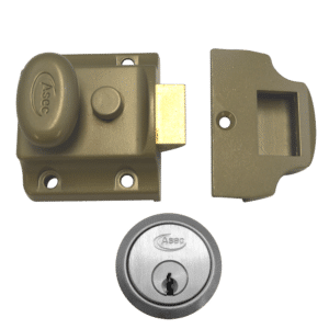 ASEC Traditional Non-Deadlocking Nightlatch - 40mm GRN with SC Cylinder Boxed
