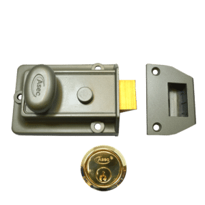 ASEC Traditional Non-Deadlocking Nightlatch - 60mm GRN with PB Cylinder Boxed