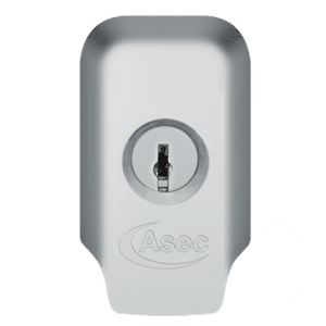 ASEC High Security Rim Cylinder Pull With Cylinder - Satin Chrome