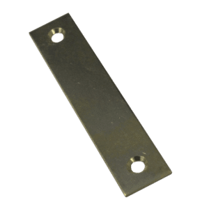 ASEC Cupboard Lock Flat Strike Plate - Satin Brass