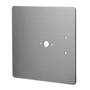 ASEC Stainless Steel Cubicle retro-fit plate to cover fixing holes - Stainless Steel