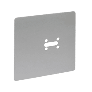 ASEC Satin Anodised Aluminium Cubicle retro-fit plate to cover fixing holes - Satin Anodised Aluminium