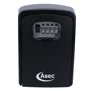 ASEC 4 Wheel Extra Large Combination Key Safe - Black