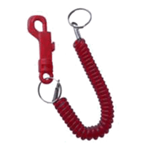 ASEC Spiral Key Ring - Dark Colours