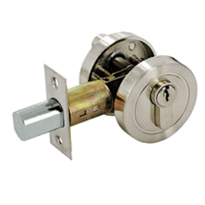 ASEC Euro Locking Deadbolt & Thumbturn - Satin Nickel