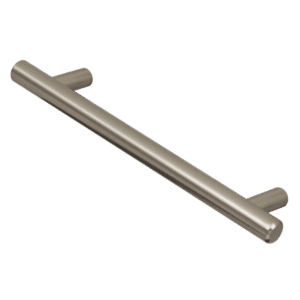 ASEC 12mm Brushed Nickel Solid Bar Handle C/W M4 x 25mm Bolts - 155mm Length (96mm Fixing Centres)