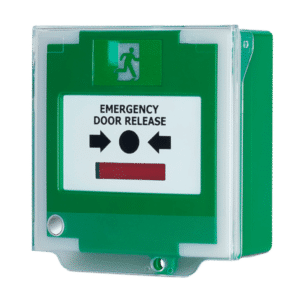 ASEC Resettable Illuminated Triple Pole Call Point With Cover, Timer & Sounder - Surface Mounted