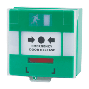ASEC Resettable Illuminated Triple Pole Call Point With Cover & Sounder - Surface Mounted