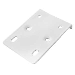 ASEC Cabinet Hinge Repair Plate 75mm X 10mm X 55mm - White