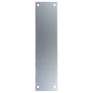 ASEC Finger Plate 75mm Width x 1.2mm Depth (SAA) Satin Anodised Aluminium - 375mm Height SAA