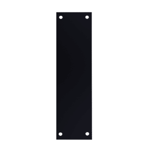 ASEC Finger Plate 75mm Width x 1.2mm Depth (BL) Powder Coated Stainless Steel Black - 300mm Height Black