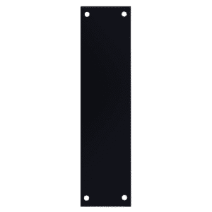 ASEC Finger Plate 75mm Width x 1.2mm Depth (BL) Powder Coated Stainless Steel Black - 375mm Height Black