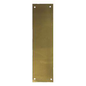ASEC Finger Plate 75mm Width x 1.2mm Depth (PB) Polished Brass - 350mm Height PB