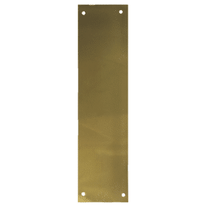 ASEC Finger Plate 75mm Width x 1.2mm Depth (PB) Polished Brass - 375mm Height PB