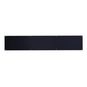ASEC Kick Plate 150mm Height x 1.2mm Depth (BL) Powder Coated Stainless Steel Black - 710mm Width Black