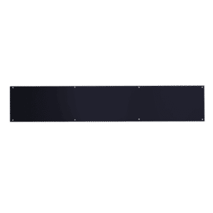 ASEC Kick Plate 150mm Height x 1.2mm Depth (BL) Powder Coated Stainless Steel Black - 750mm Width Black