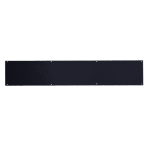 ASEC Kick Plate 150mm Height x 1.2mm Depth (BL) Powder Coated Stainless Steel Black - 760mm Width Black