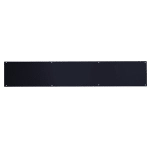 ASEC Kick Plate 150mm Height x 1.2mm Depth (BL) Powder Coated Stainless Steel Black - 825mm Width Black