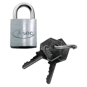 ASEC KA Open Shackle Chrome Finish Padlock - 30mm KA