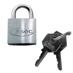 ASEC KA Open Shackle Chrome Finish Padlock - 60mm KA