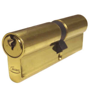 ASEC 5-Pin Euro Double Cylinder - 95mm 45/50 (40/10/45) KD PB