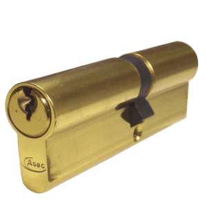 ASEC 5-Pin Euro Double Cylinder - 100mm 45/55 (40/10/50) KD PB